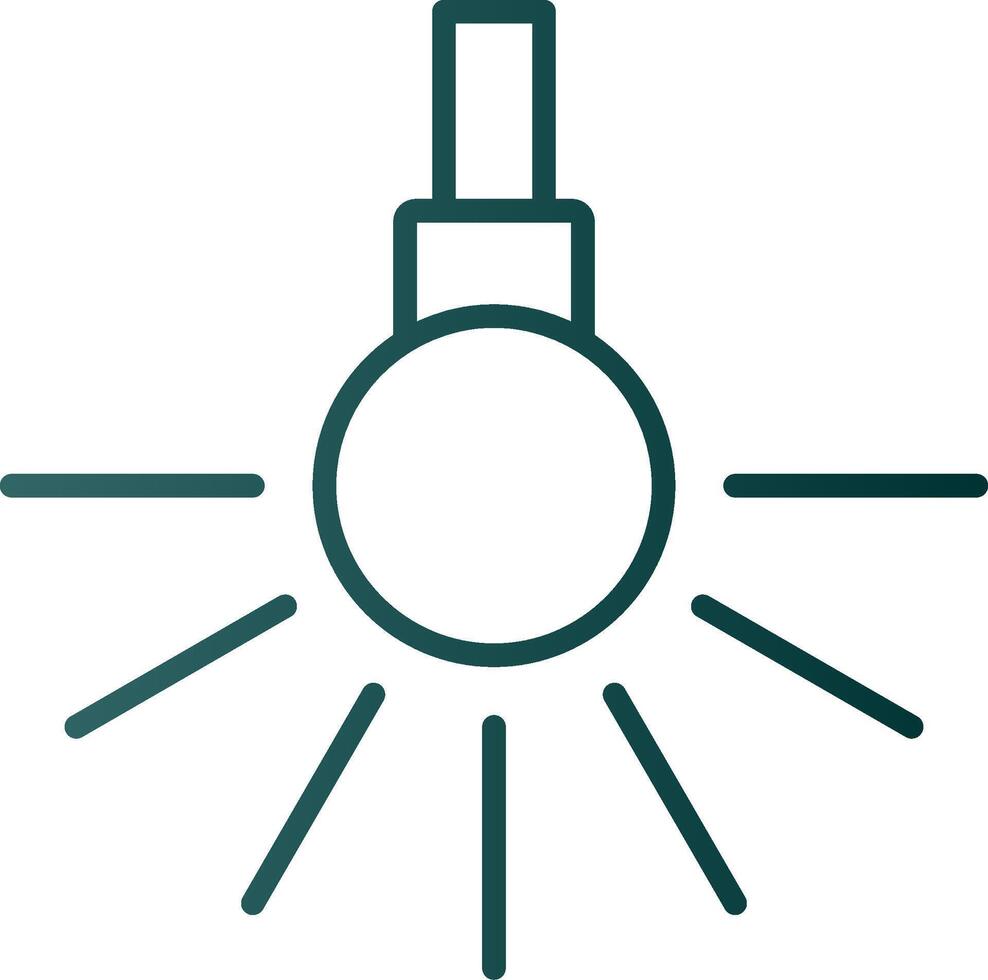 icône de dégradé de ligne de phare vecteur