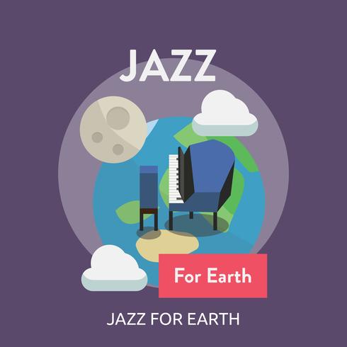 Jazz For Earth Illustration conceptuelle Design vecteur