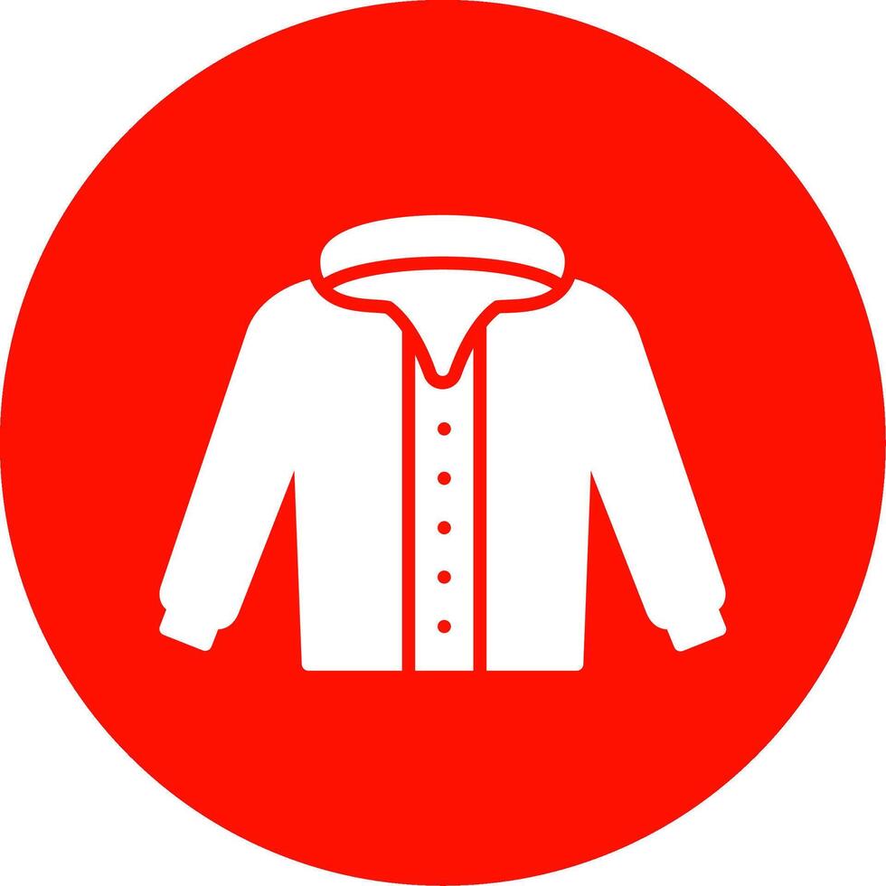 manteau multi Couleur cercle icône vecteur