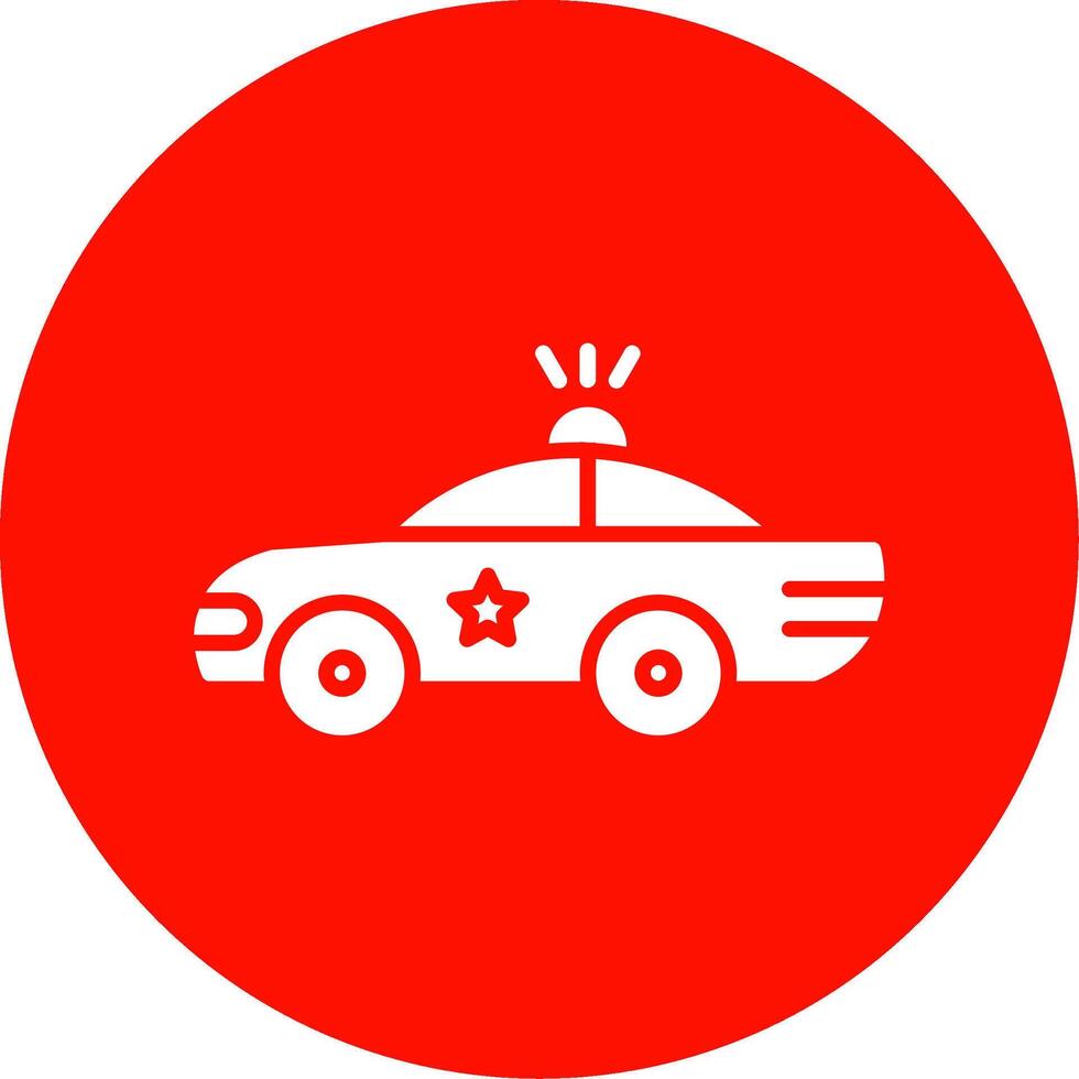 police voiture multi Couleur cercle icône vecteur