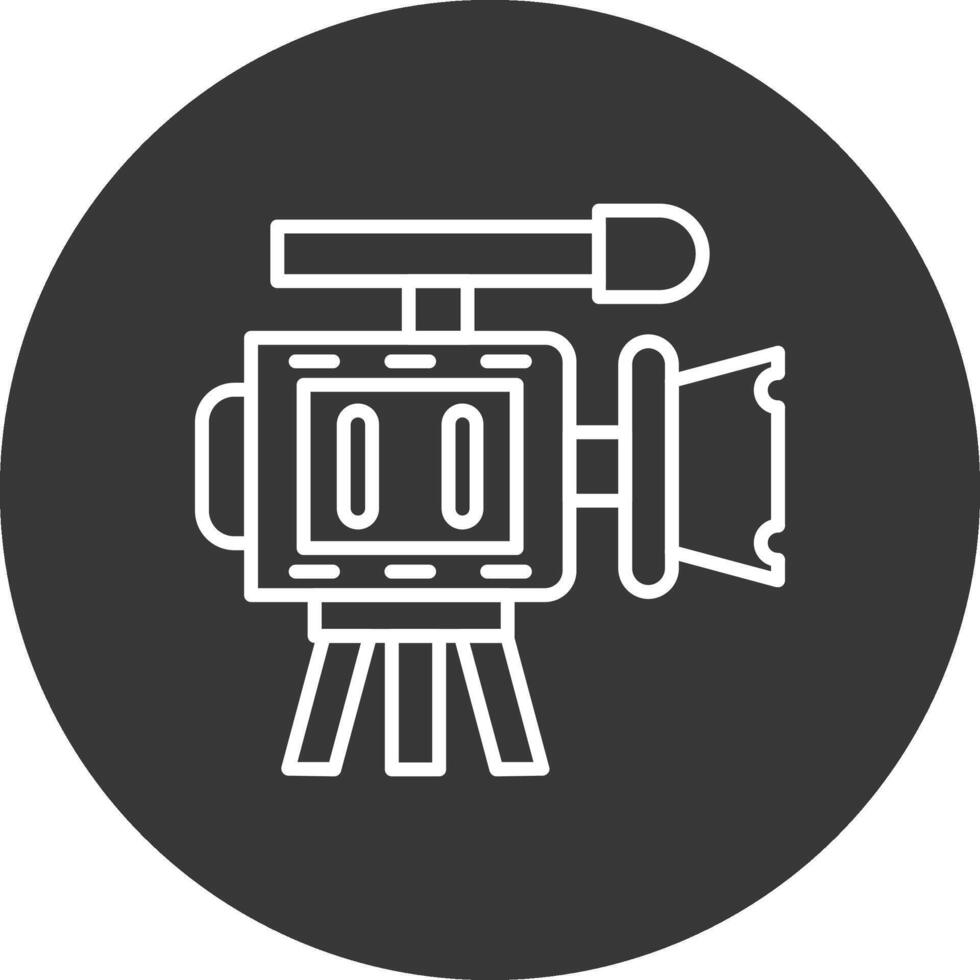 caméra ligne inversé icône conception vecteur