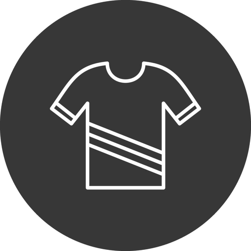 chemise ligne inversé icône conception vecteur
