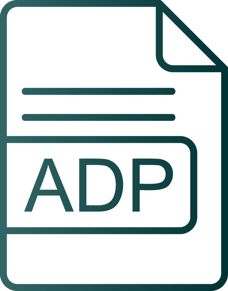 adp fichier format ligne pente icône vecteur