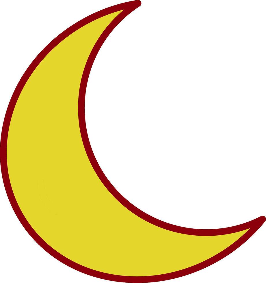 lune ancien icône conception vecteur