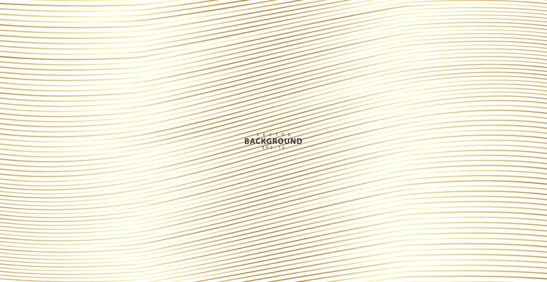 motif de rayures couleur de luxe or. fond de rayures de paillettes d'or. texture abstraite de ligne d'or. illustration vectorielle de modèle. vecteur