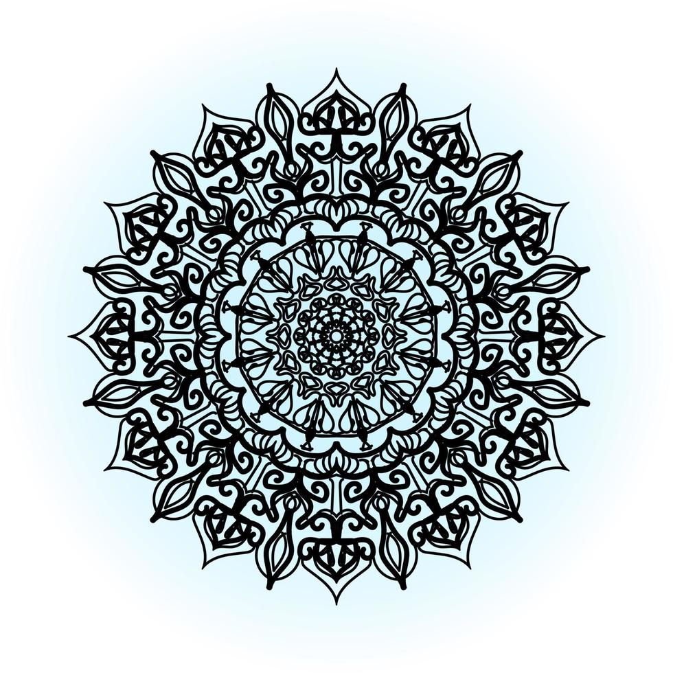 illustration de mandala abstrait concept décoratif vecteur