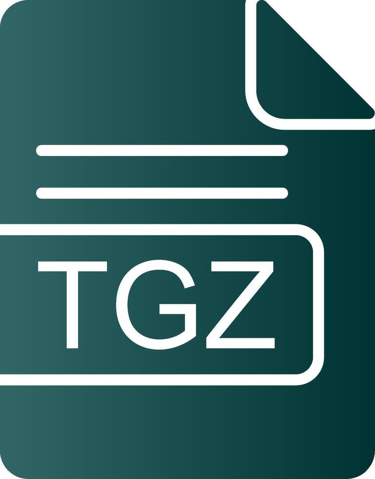 tgz fichier format glyphe pente icône vecteur