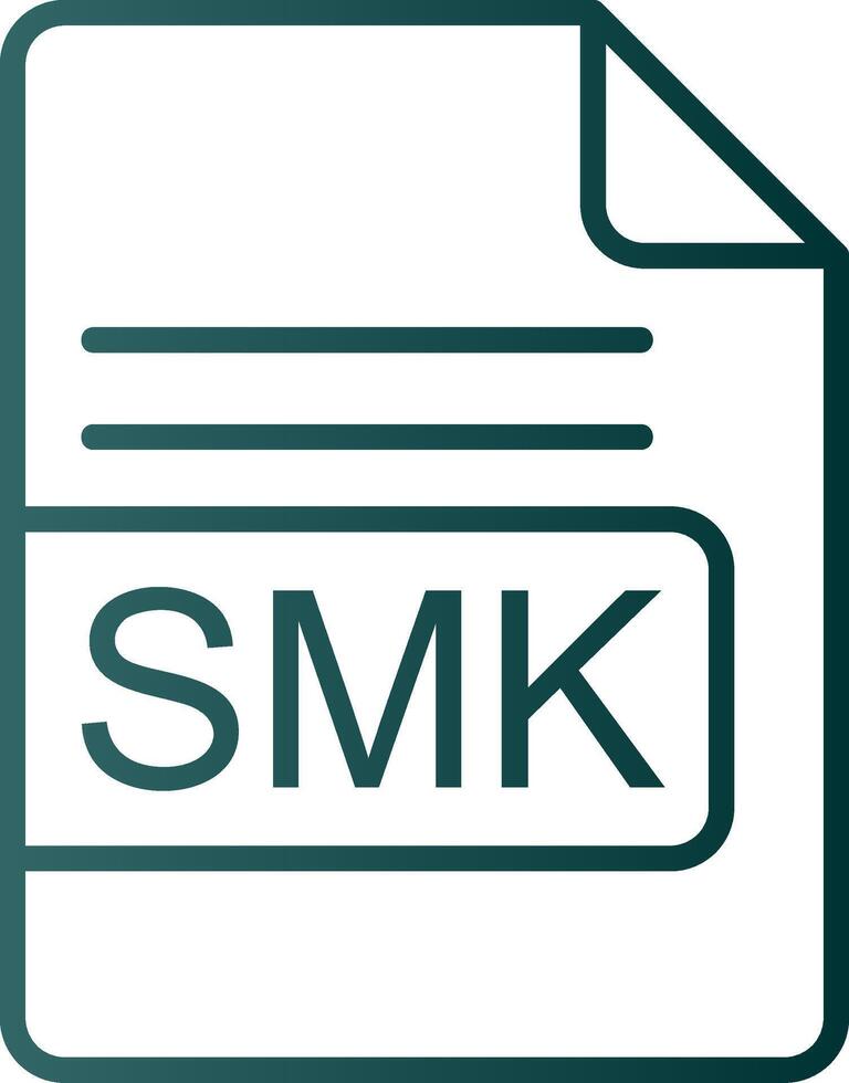 smk fichier format ligne pente icône vecteur