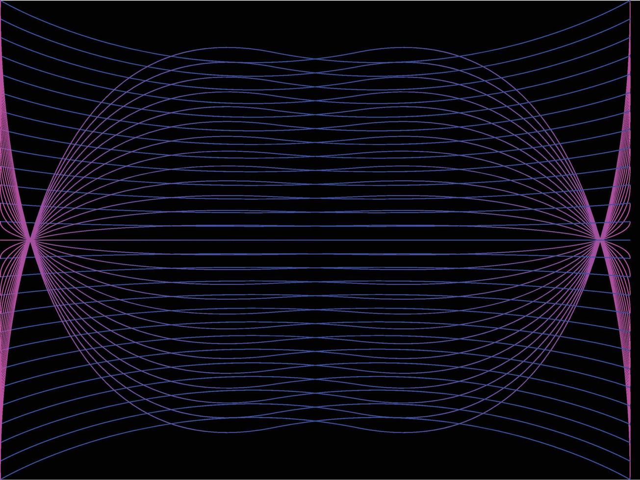 fond ondulé, conception de fond de ligne d'onde, illustration du spectre vecteur