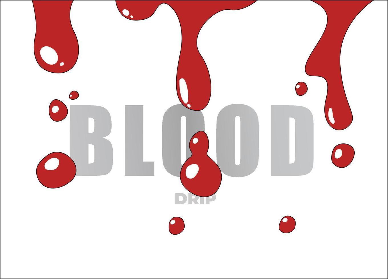 goutte de sang, illustration de goutte de sang vecteur