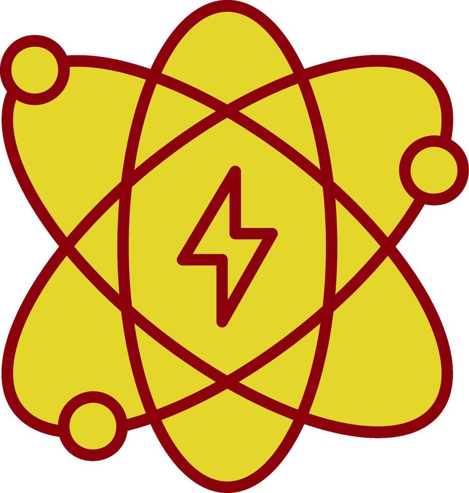 atomique énergie ancien icône conception vecteur