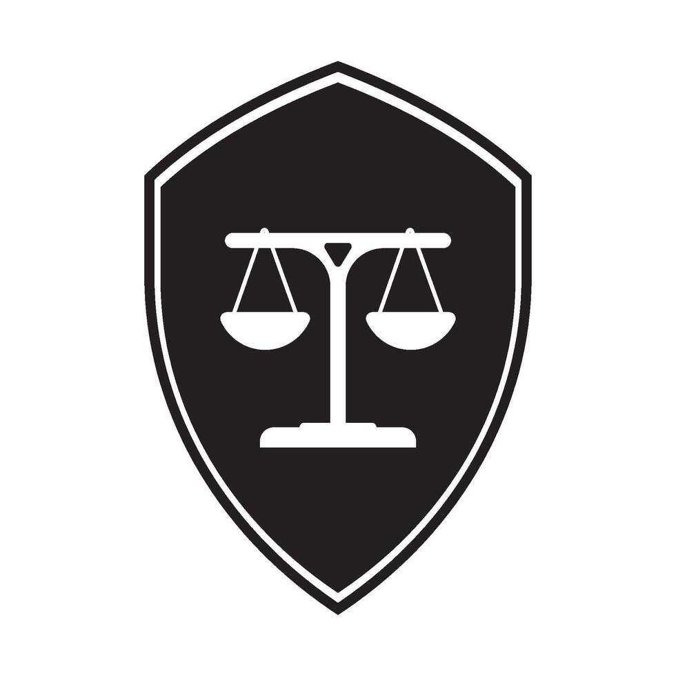 Justice échelle logo vecteur