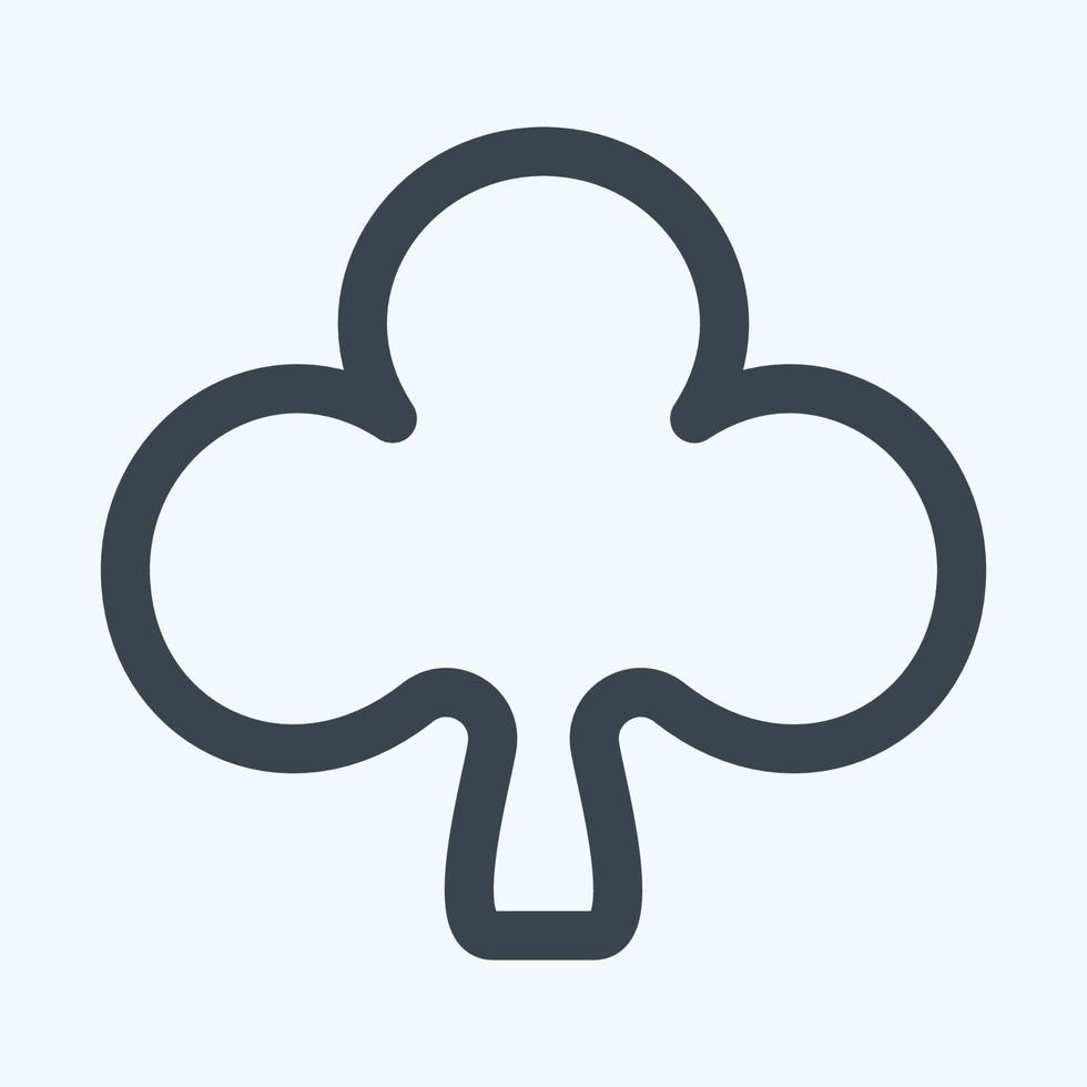 clubs d'icônes - style de ligne, illustration simple, trait modifiable vecteur