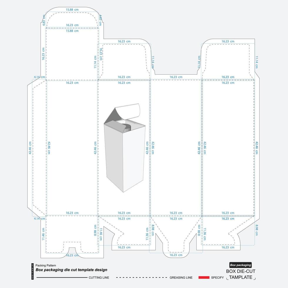 conception de boîte d'emballage vecteur