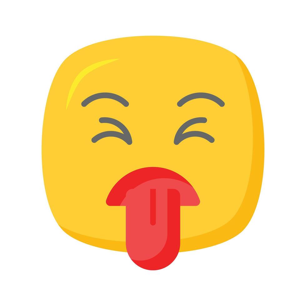 dégoûté emoji conception, personnalisable unique vecteur