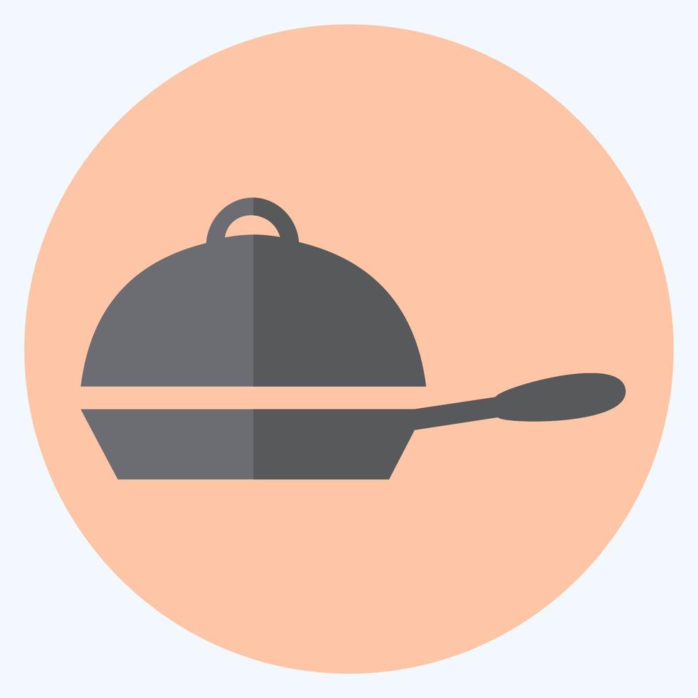 icône pan 2 - style plat - illustration simple, trait modifiable. vecteur