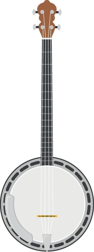 illustration de une banjo dans dessin animé style isolé sur blanc Contexte vecteur