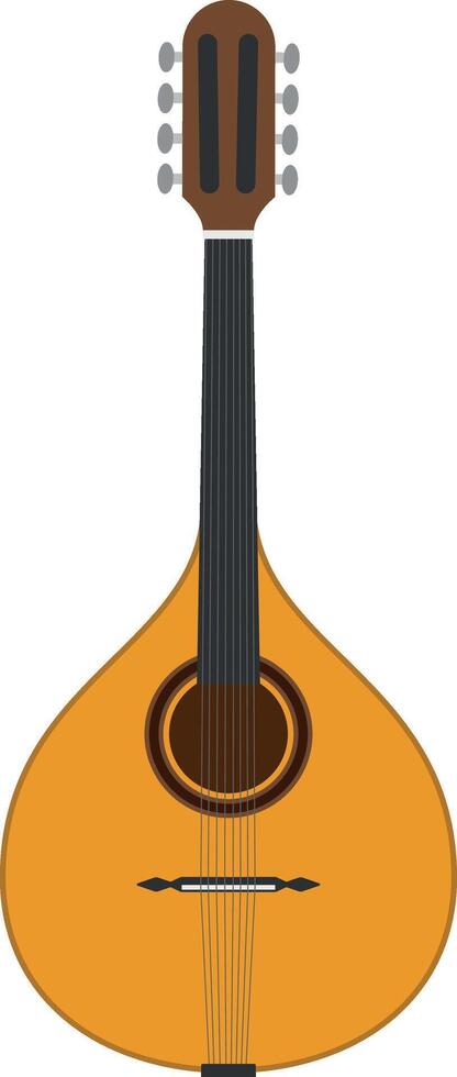 illustration de une mandoline dans dessin animé style isolé sur blanc Contexte vecteur