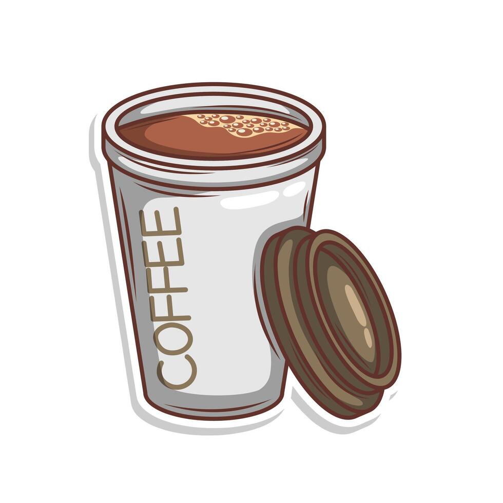 café boisson dans tasse illustration vecteur
