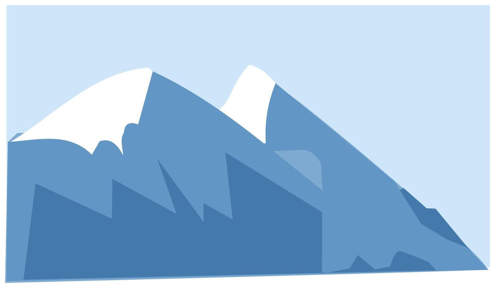 montagnes et Lac eps10, illustration conception de montagnes avec mer et Profond auges. Naturel Contexte conception éléments à propos montagnes et les forêts vecteur