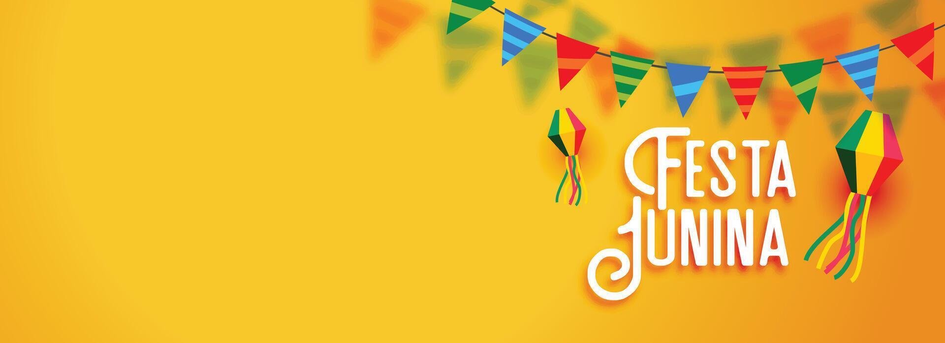 festa Junina Latin américain vacances bannière vecteur