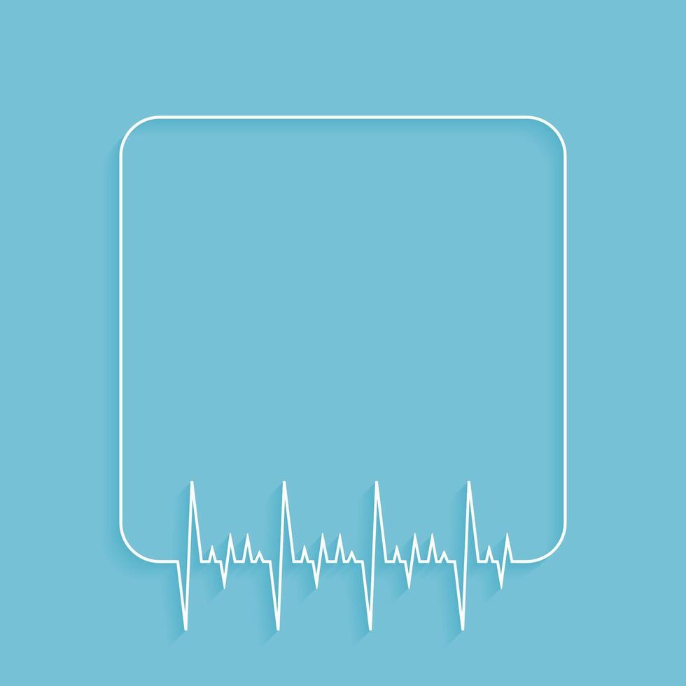 ligne style médical Cadre Contexte avec Vide espace vecteur