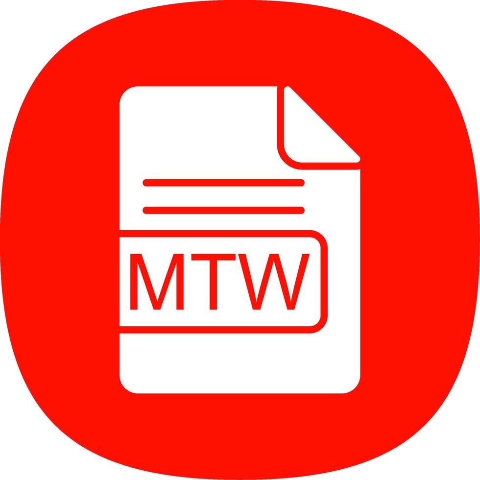 mtw fichier format glyphe courbe icône conception vecteur