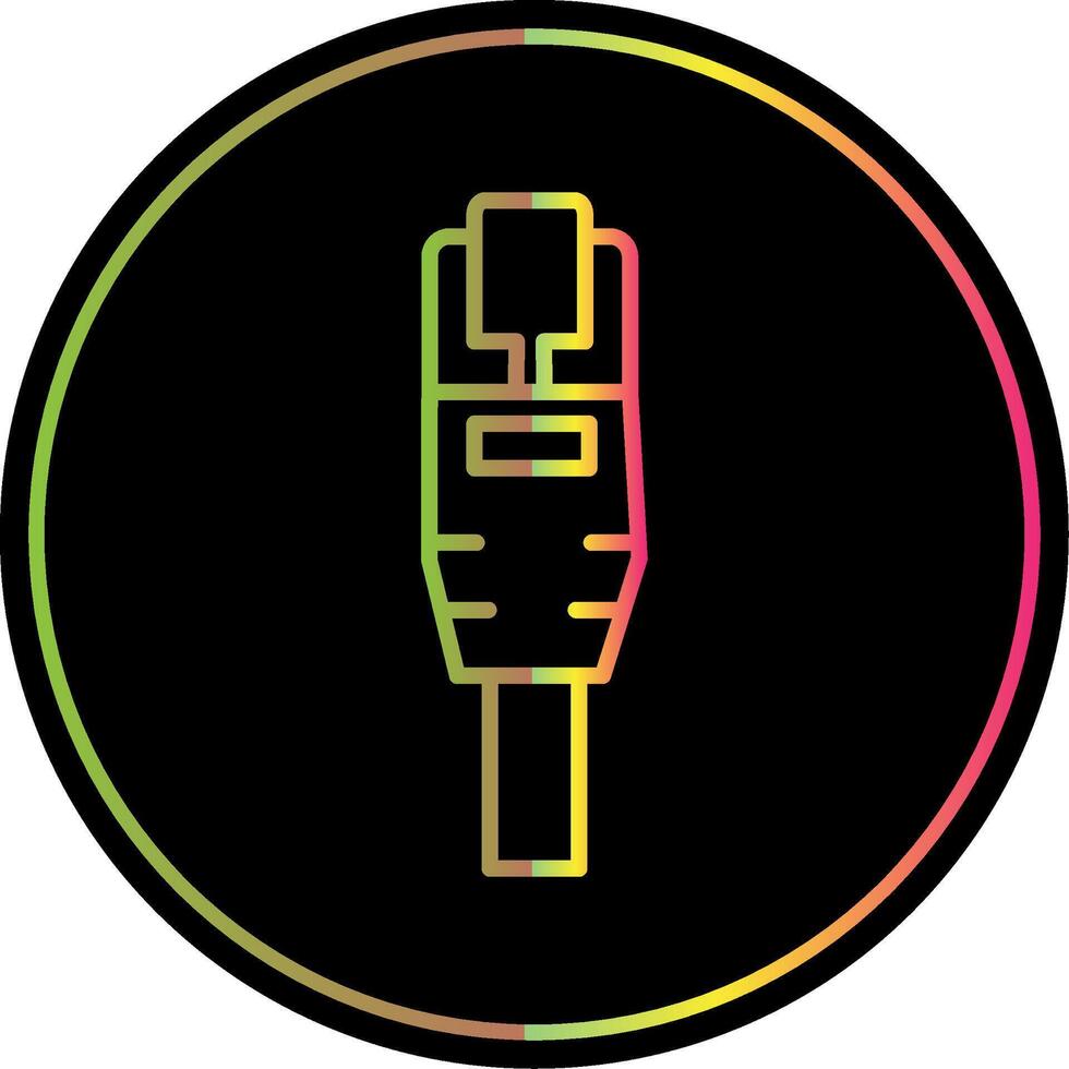 ethernet ligne pente dû Couleur icône conception vecteur