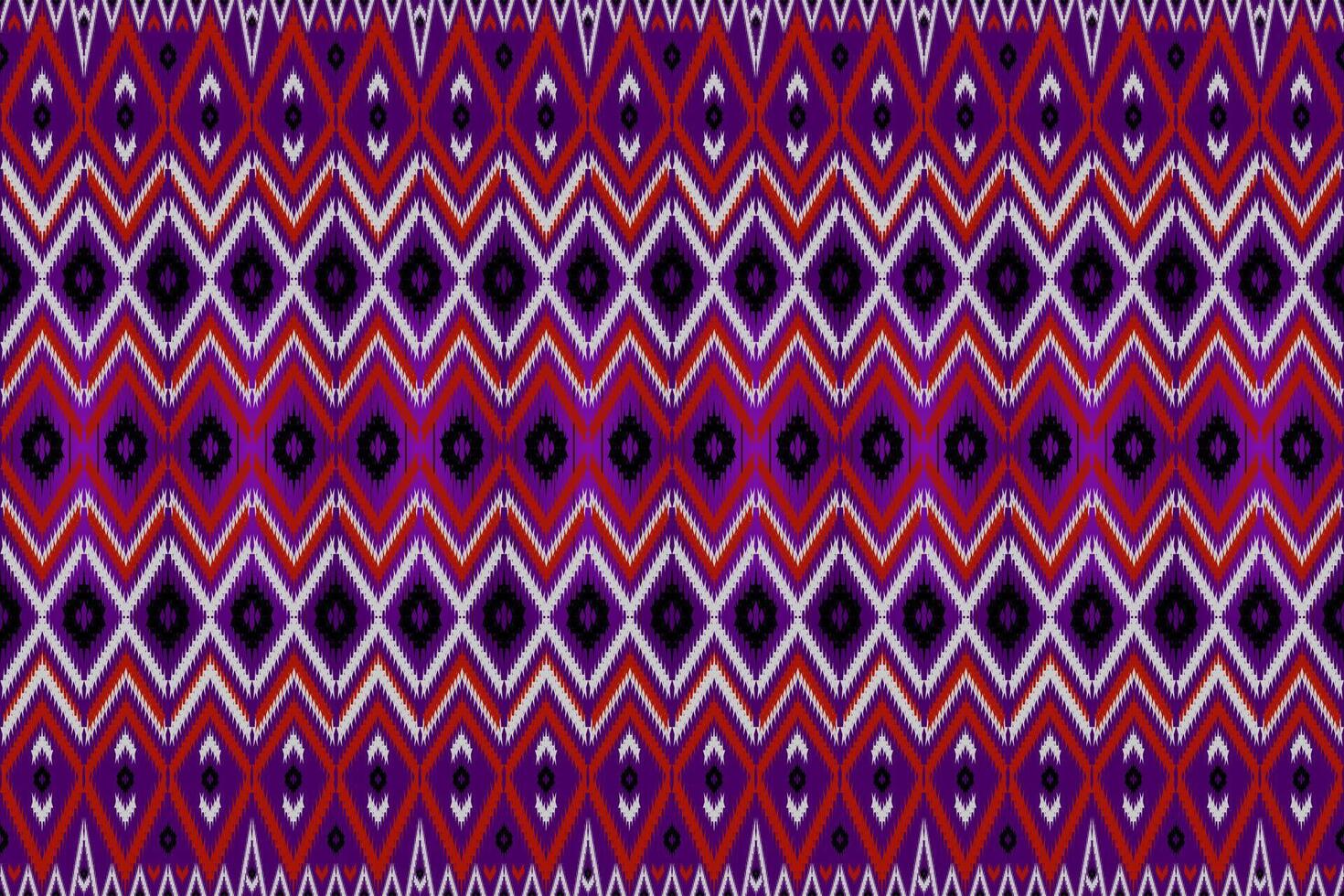 thaïlandais en tissu modèle violet rouge vecteur