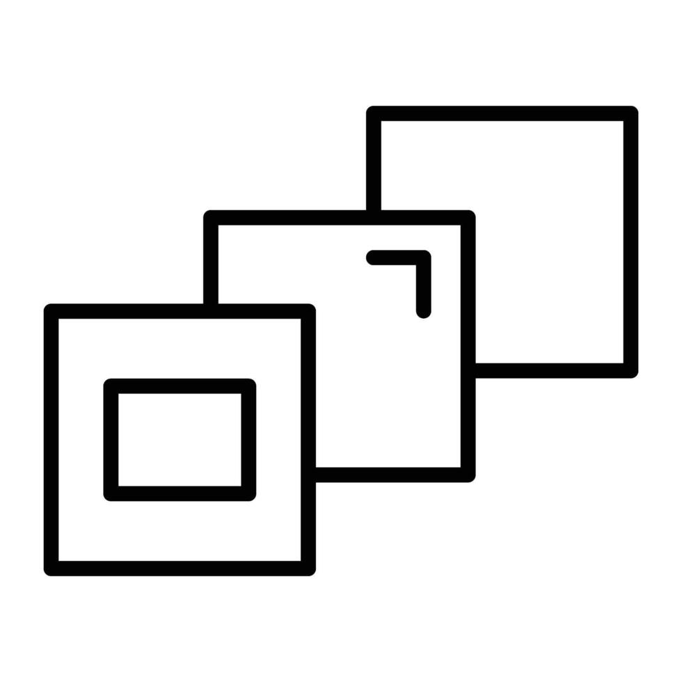 profondeur la perception ligne icône conception vecteur