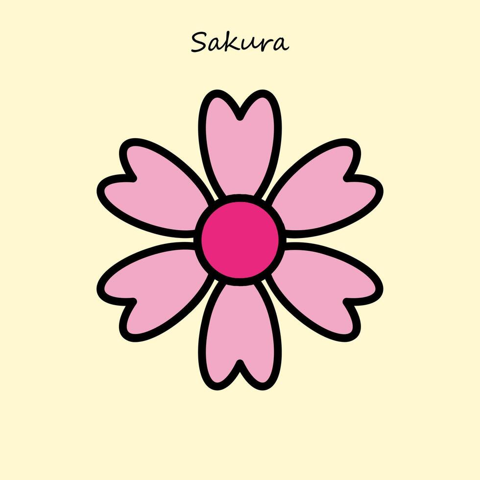 Sakura fleur illustration vecteur