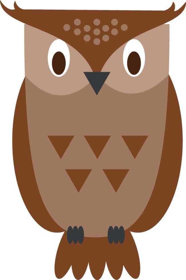 illustration de hibou dessin animé mignon vecteur