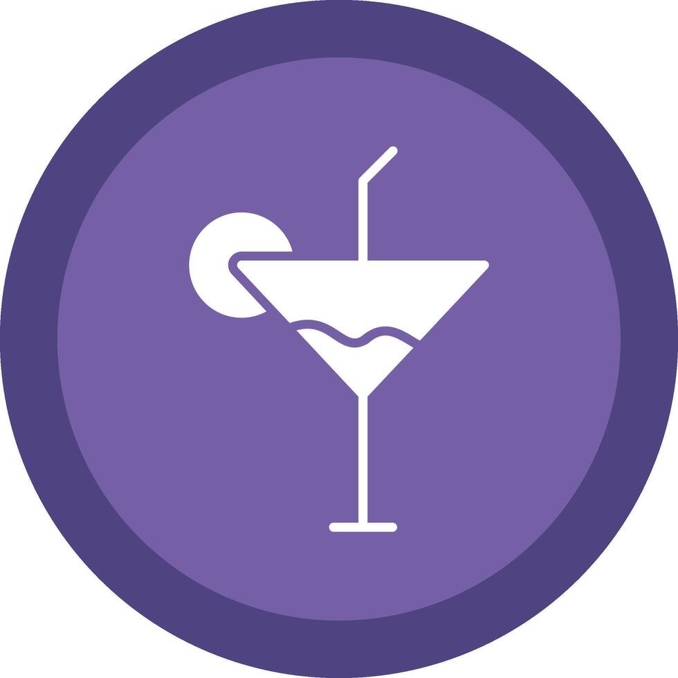 cocktail ligne ombre cercle icône conception vecteur