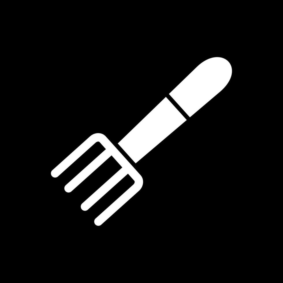 fourchette glyphe inversé icône conception vecteur