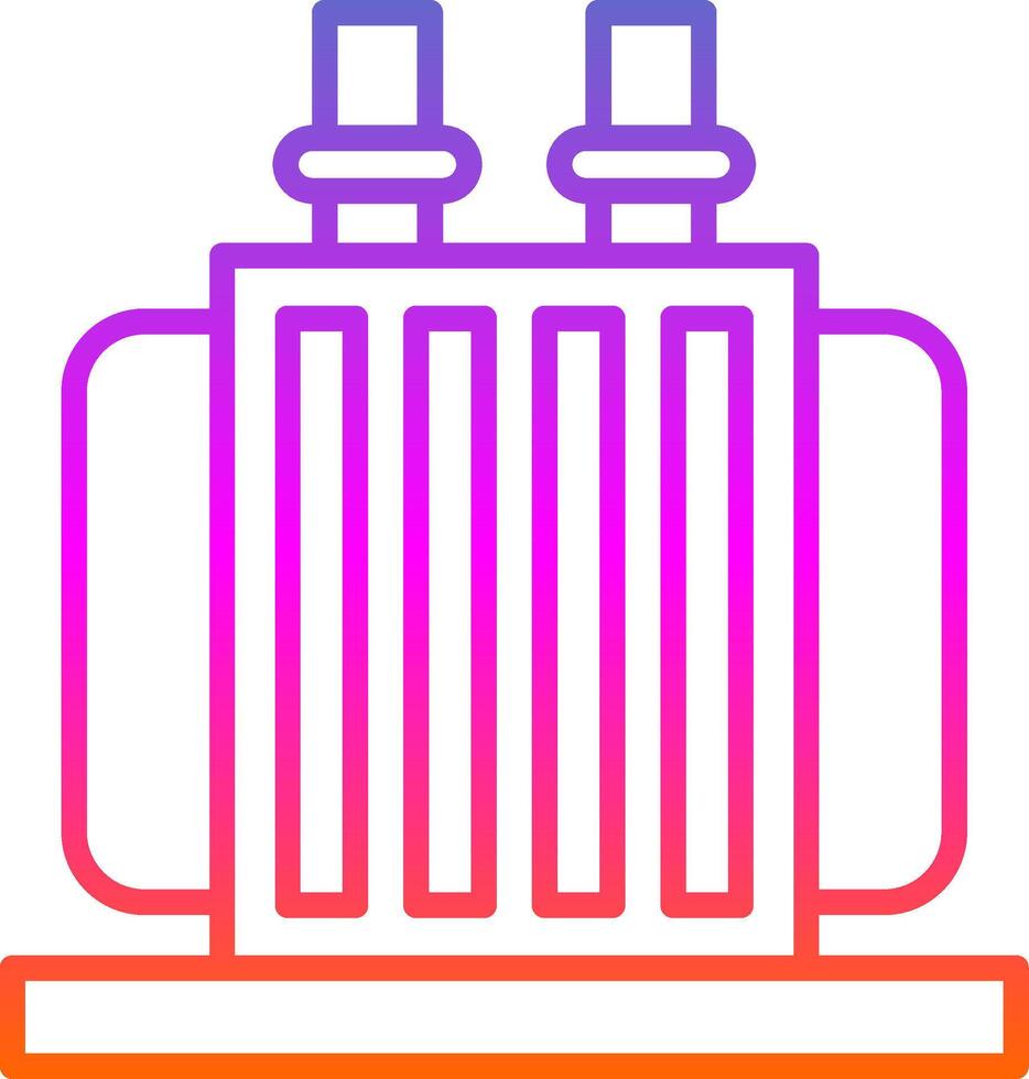 transformateur ligne pente icône conception vecteur