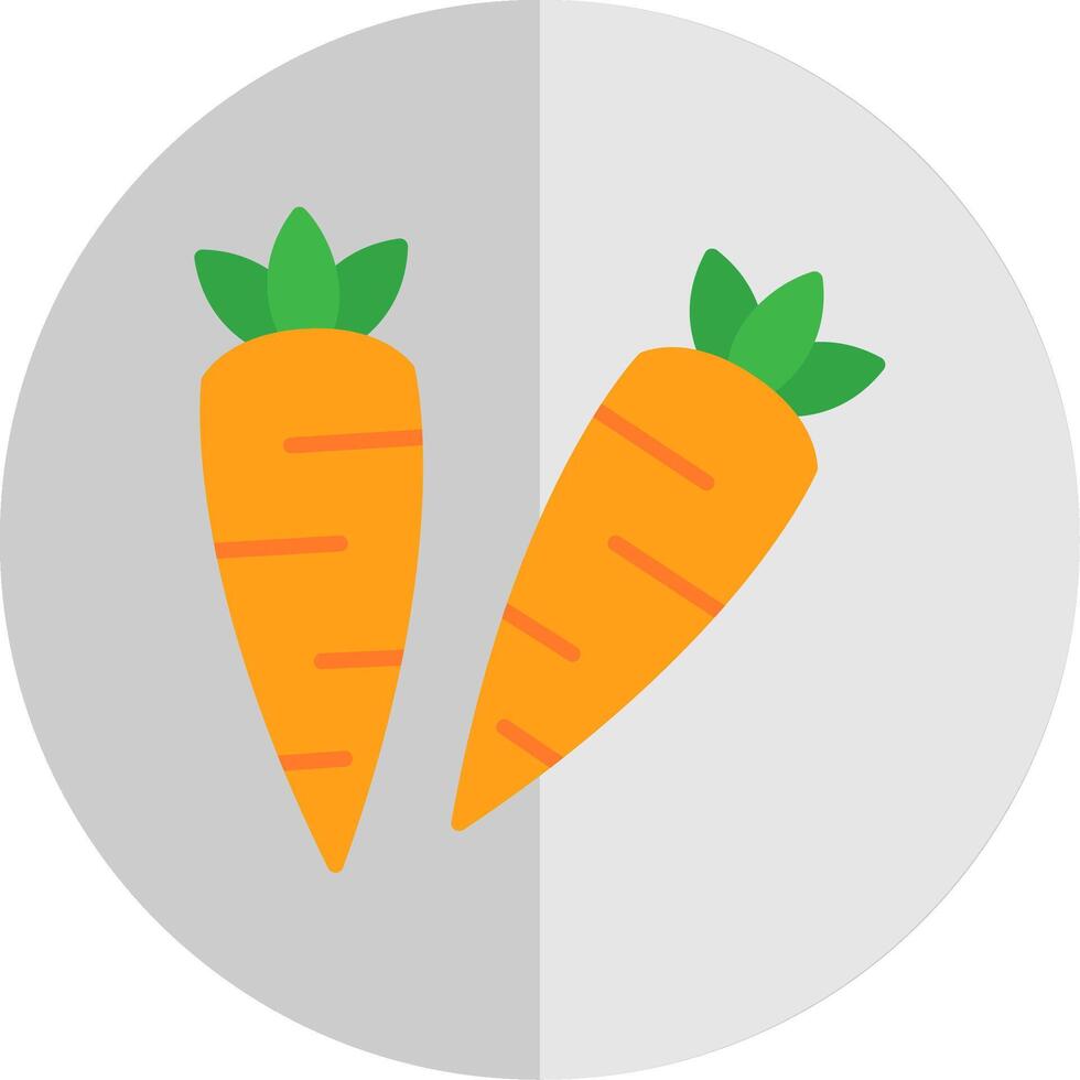carottes plat échelle icône conception vecteur