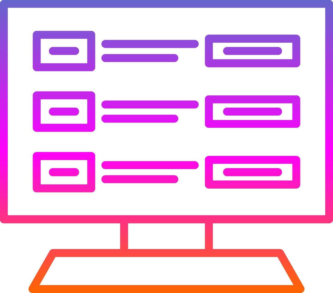 en ligne cercle multi cercle enquête ligne pente icône conception vecteur