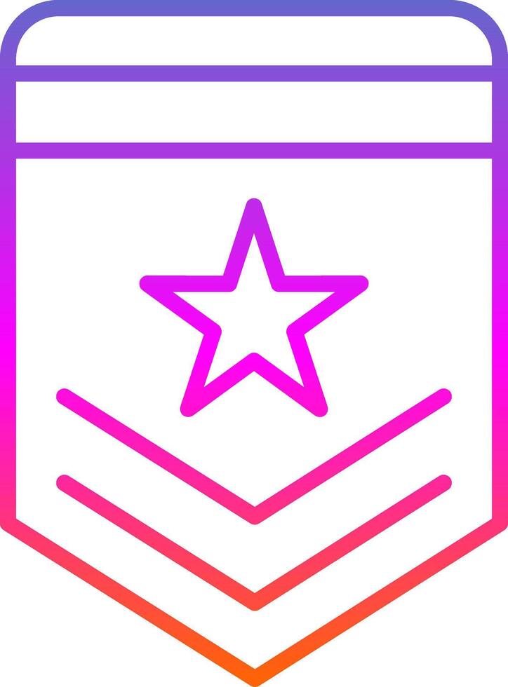 badge ligne pente icône conception vecteur