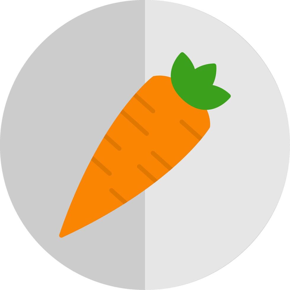 carotte plat échelle icône conception vecteur