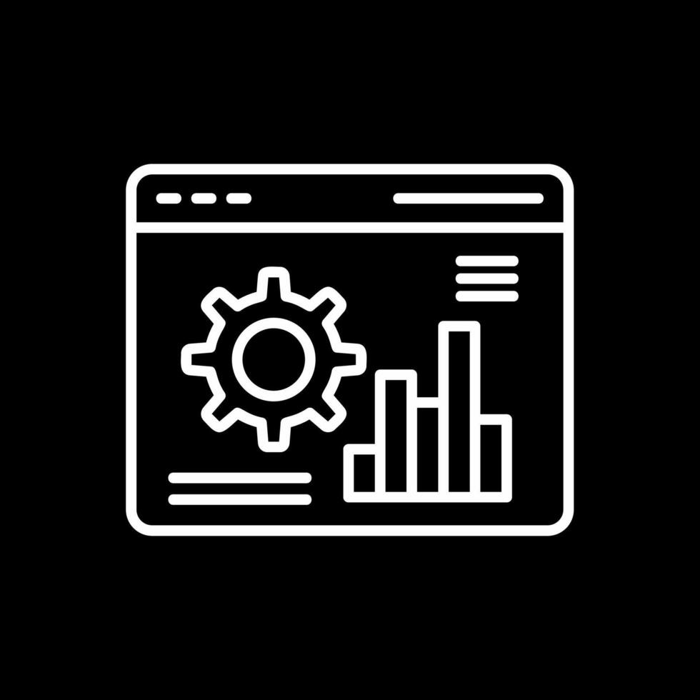 seo travail ligne inversé icône conception vecteur