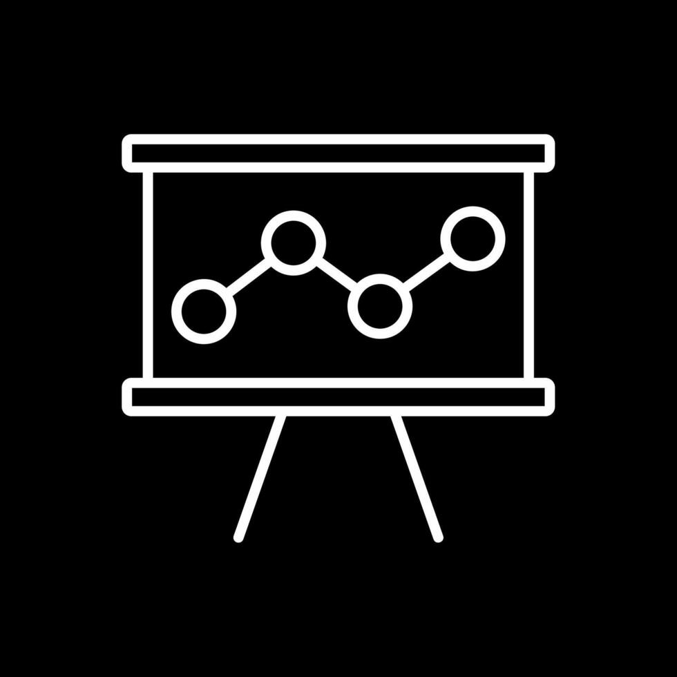 compétitif une analyse ligne inversé icône conception vecteur