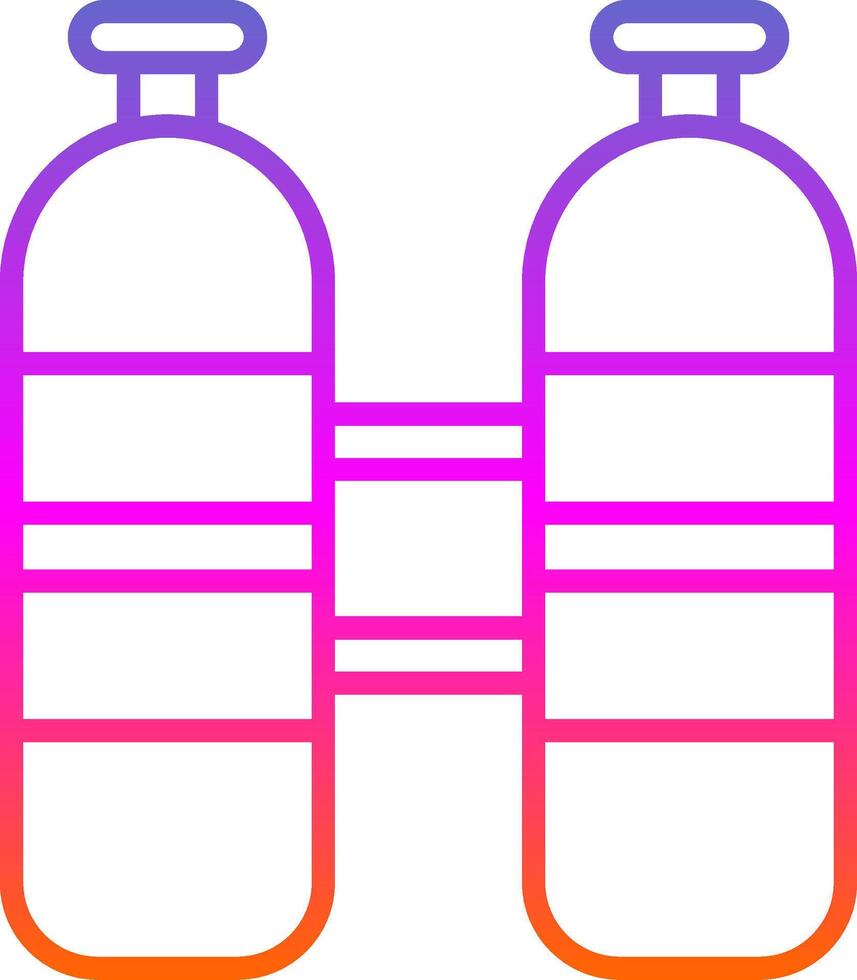 plongée réservoir ligne pente icône conception vecteur