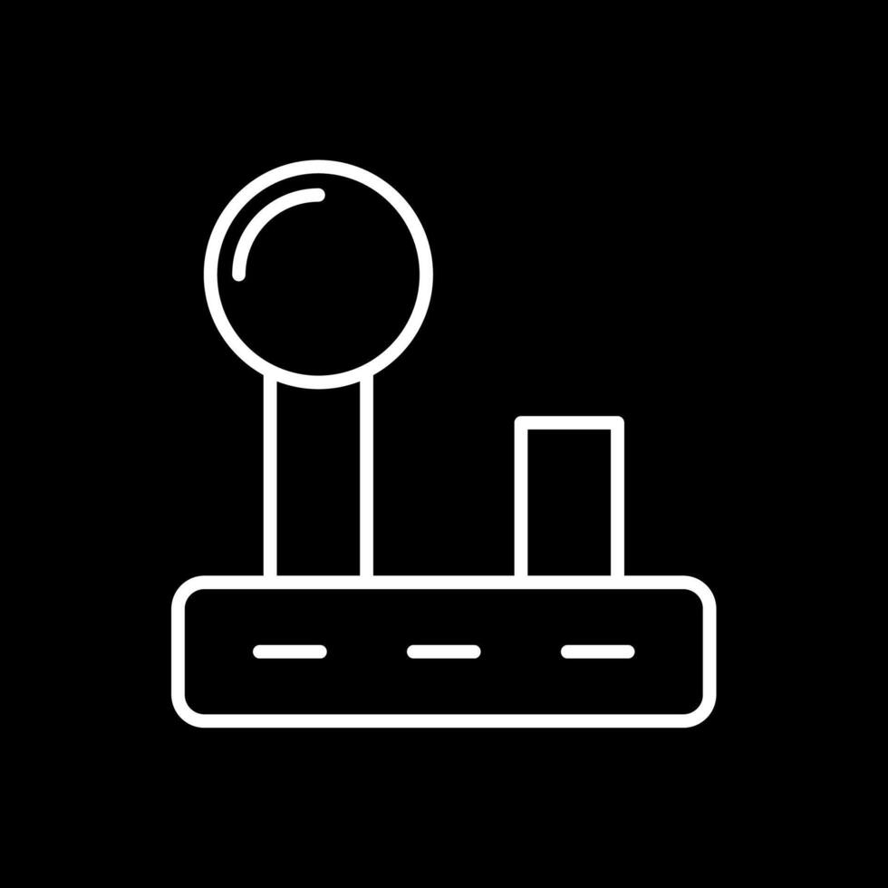 manette ligne inversé icône conception vecteur