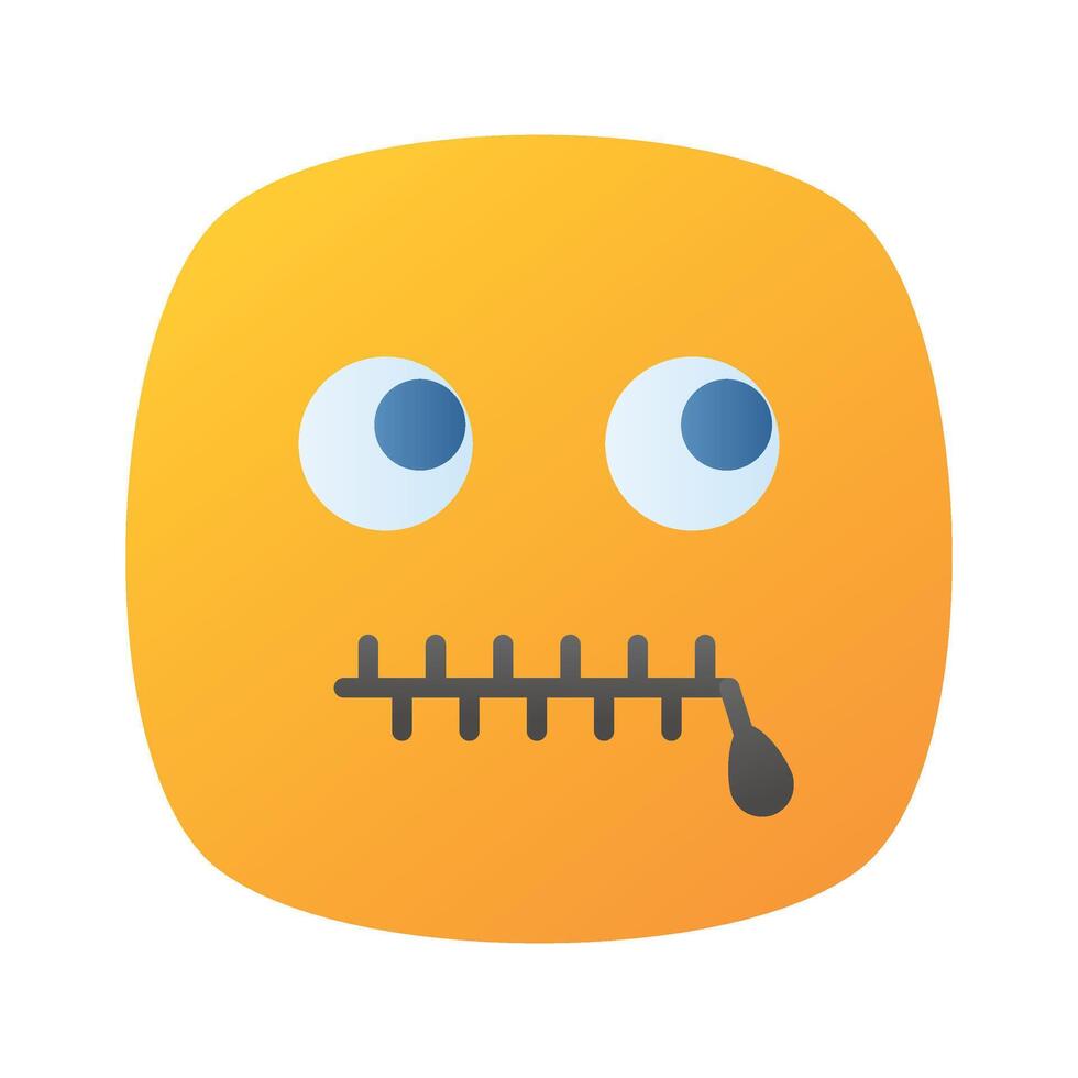 pixel parfait secret emoji icône conception, prêt à utilisation vecteur