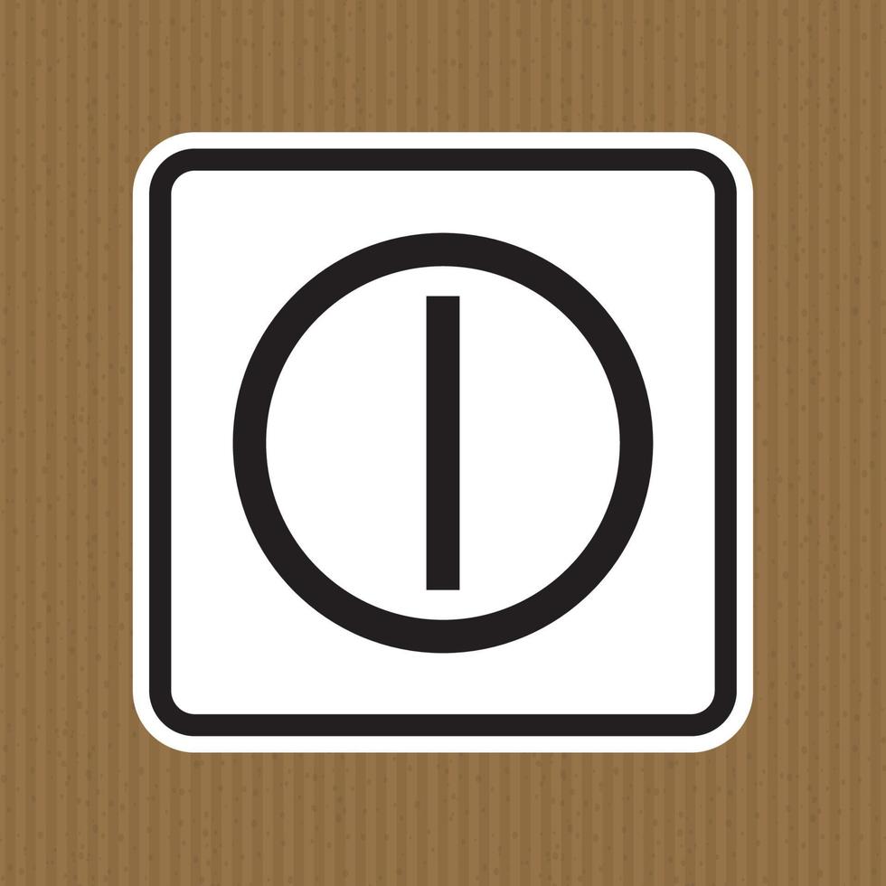 sur le signe de symbole de bouton-poussoir, illustration vectorielle, isoler sur l'étiquette de fond blanc. eps10 vecteur