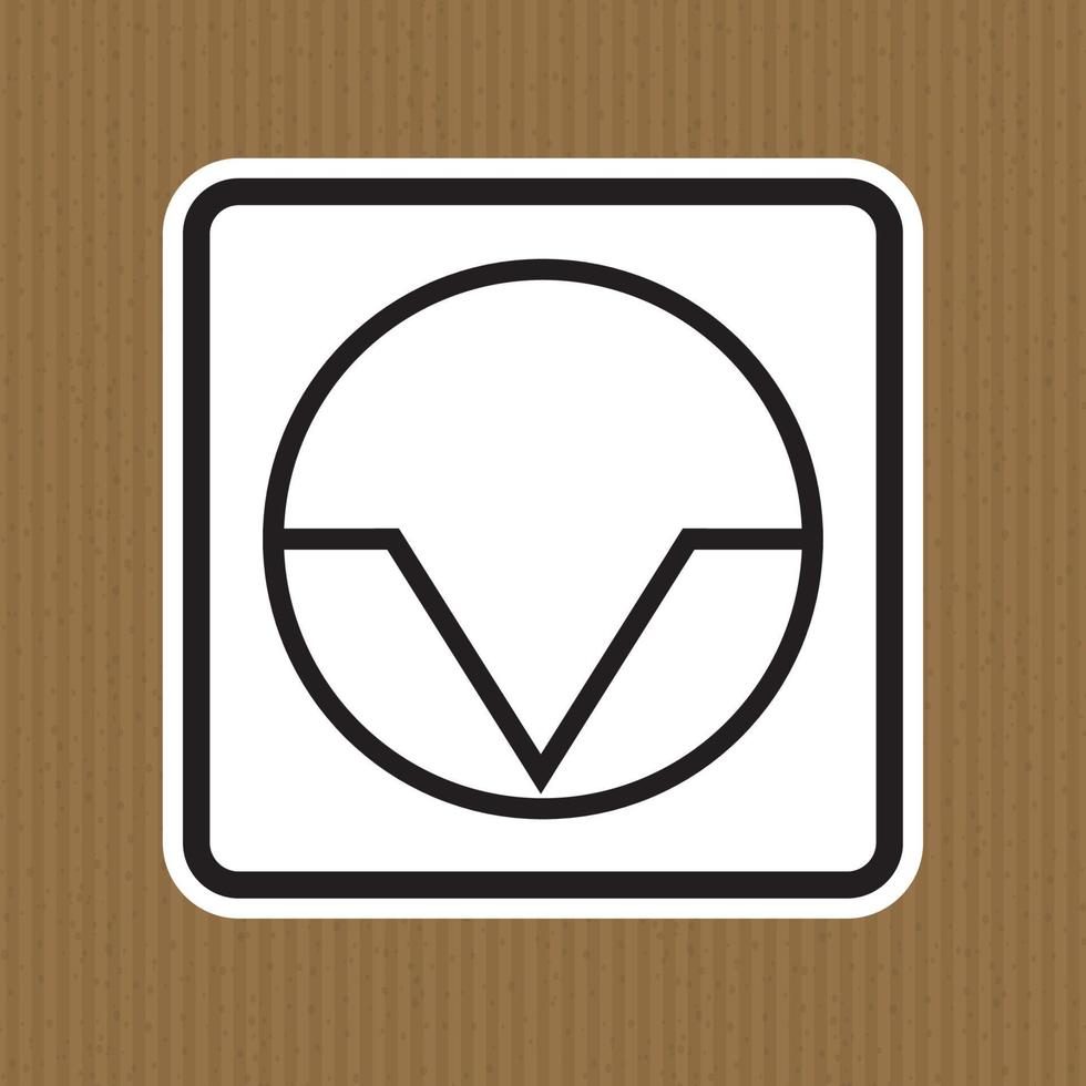 signe de symbole d'interruption de pause, illustration vectorielle, isoler sur l'étiquette de fond blanc. eps10 vecteur
