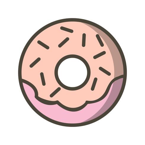 Icône de Donut de vecteur