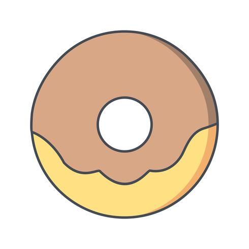 Icône de Donut de vecteur