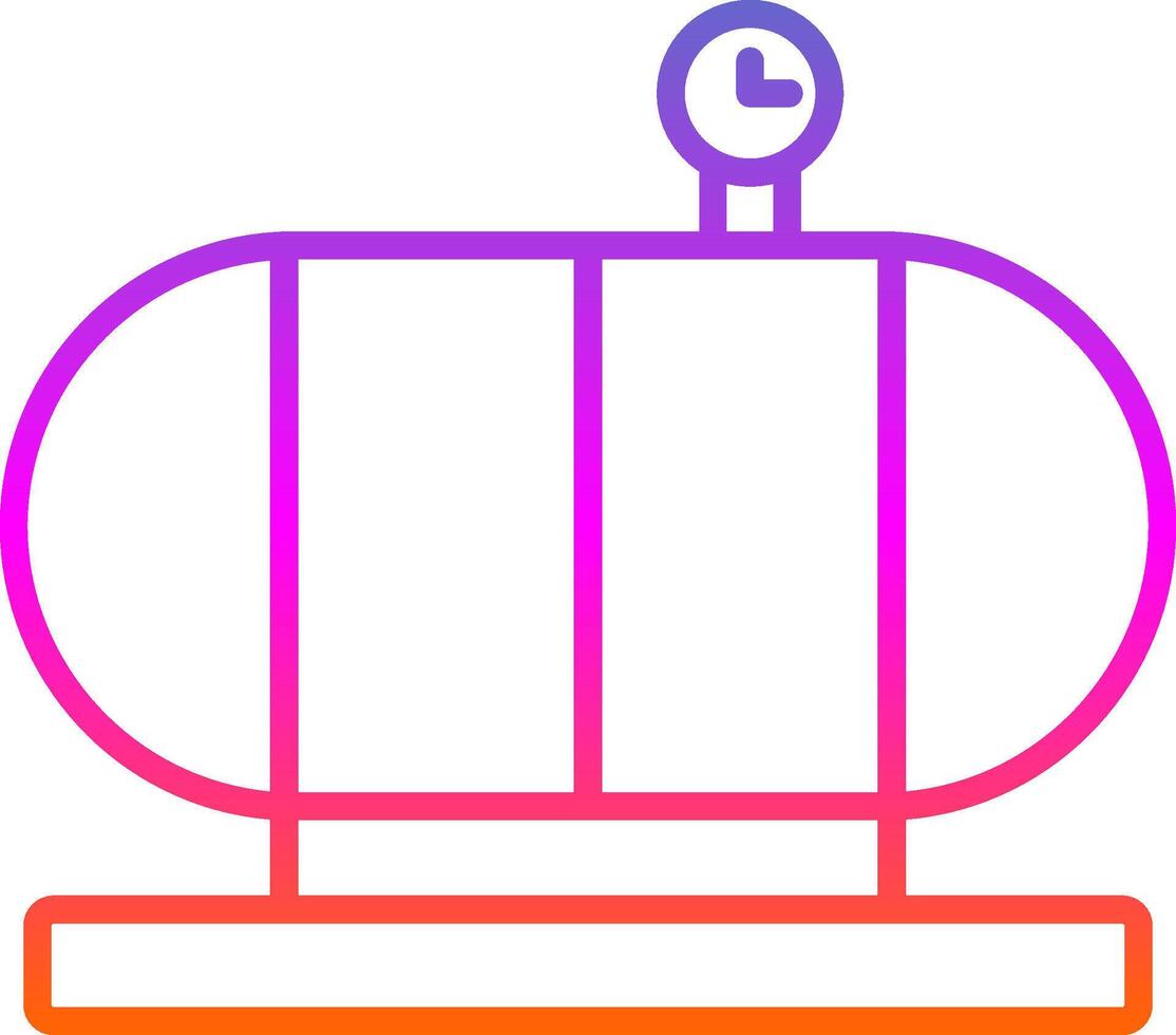 pression navire ligne pente icône conception vecteur