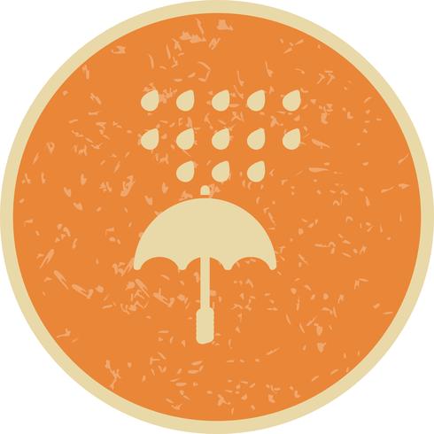 Parapluie et pluie Vector Icon